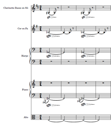 Figure 4 : d’Indy, Le Chant de la Cloche, Tableau 4
« Vision », mesures 148–152, 145, dans Vincent d’Indy, Le Chant de
la Cloche, Paris : Hamelle, 1892