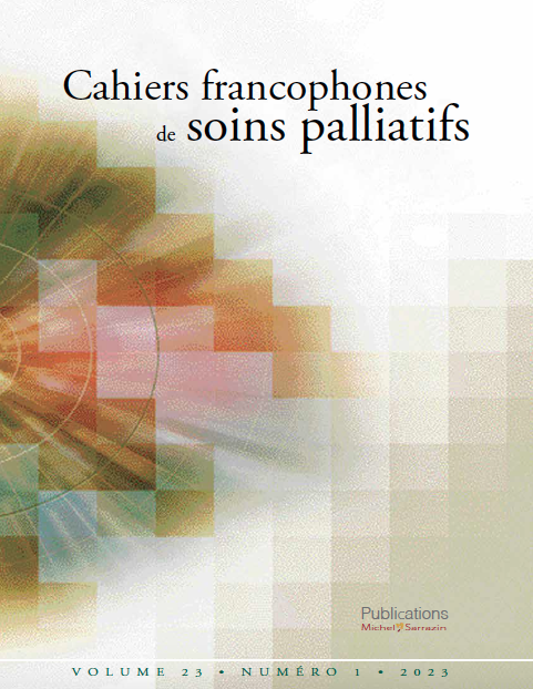 					Afficher Vol. 23 No. 1 (2023): Cahiers francophones de soins palliatifs
				