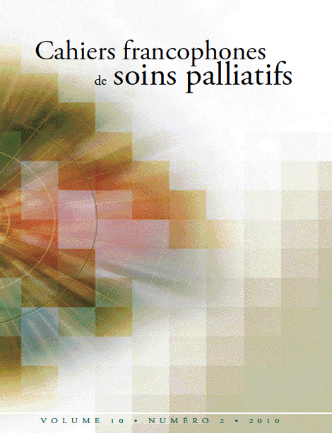 					Afficher Vol. 10 No. 2 (2010): Cahiers francophones de soins palliatifs
				