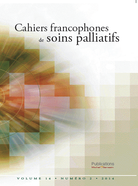 					Afficher Vol. 14 No. 2 (2014): Cahiers francophones de soins palliatifs
				